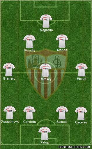 Sevilla F.C., S.A.D. Formation 2011