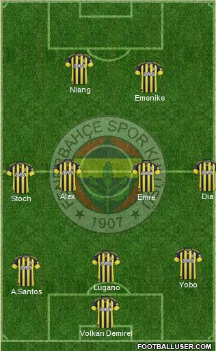 Fenerbahçe SK Formation 2011