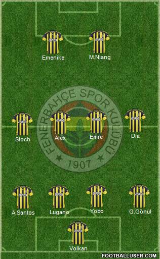 Fenerbahçe SK Formation 2011