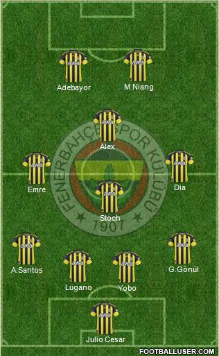Fenerbahçe SK Formation 2011