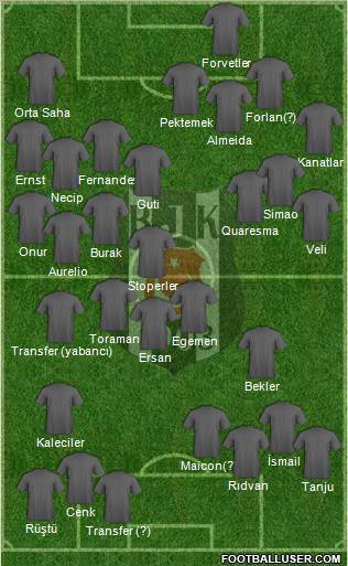 Besiktas JK Formation 2011