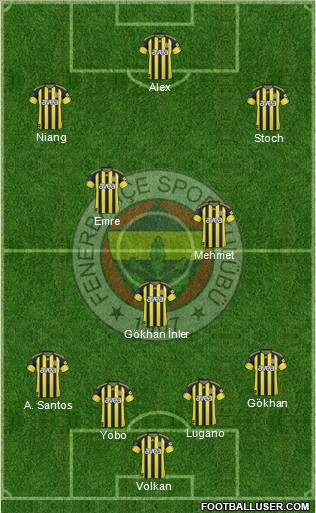 Fenerbahçe SK Formation 2011