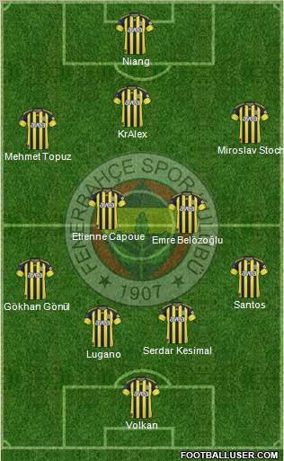 Fenerbahçe SK Formation 2011