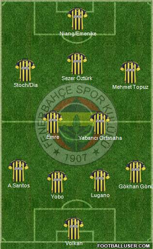 Fenerbahçe SK Formation 2011