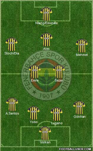Fenerbahçe SK Formation 2011