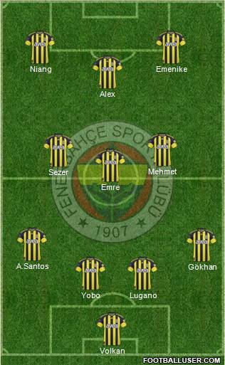 Fenerbahçe SK Formation 2011
