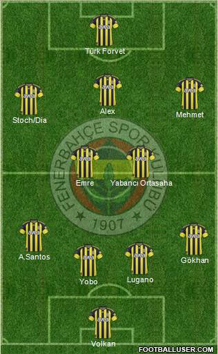 Fenerbahçe SK Formation 2011