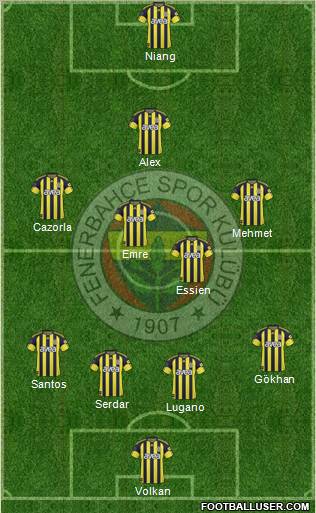 Fenerbahçe SK Formation 2011