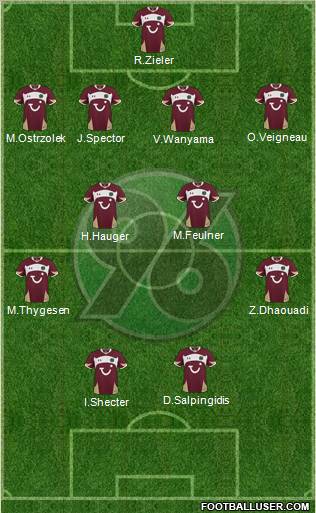 Hannover 96 Formation 2011