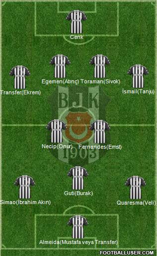 Besiktas JK Formation 2011