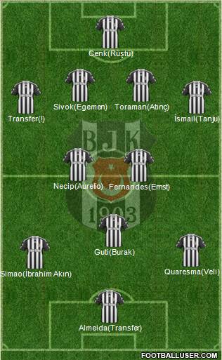 Besiktas JK Formation 2011