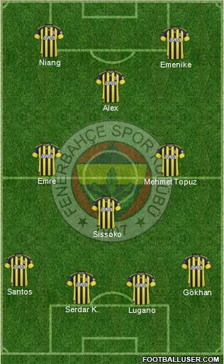 Fenerbahçe SK Formation 2011