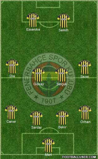 Fenerbahçe SK Formation 2011