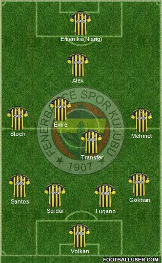 Fenerbahçe SK Formation 2011