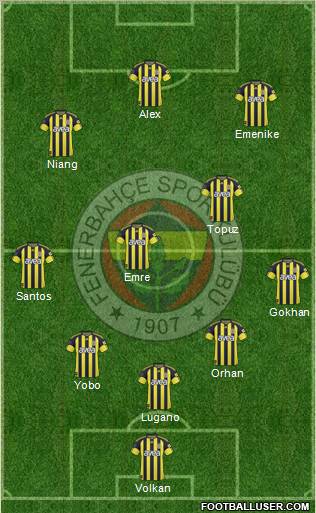 Fenerbahçe SK Formation 2011