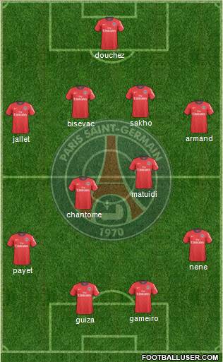 Paris Saint-Germain Formation 2011