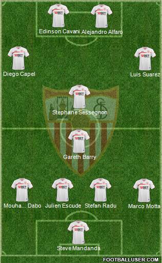 Sevilla F.C., S.A.D. Formation 2011