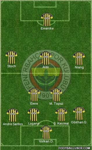 Fenerbahçe SK Formation 2011