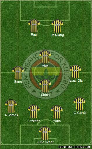 Fenerbahçe SK Formation 2011