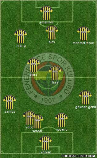 Fenerbahçe SK Formation 2011