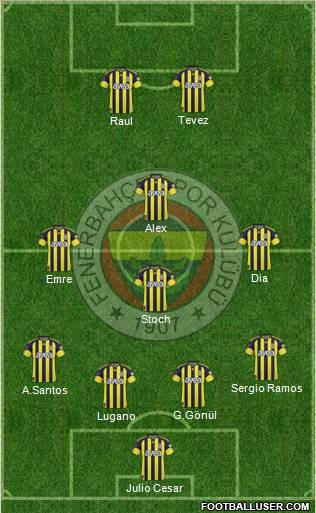 Fenerbahçe SK Formation 2011