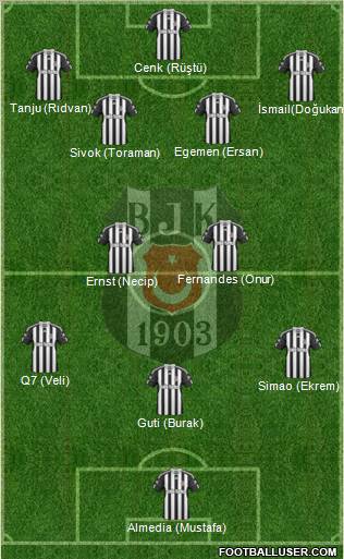 Besiktas JK Formation 2011