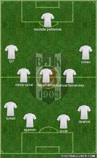 Besiktas JK Formation 2011