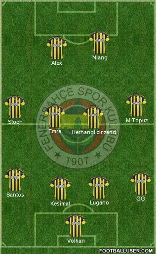 Fenerbahçe SK Formation 2011