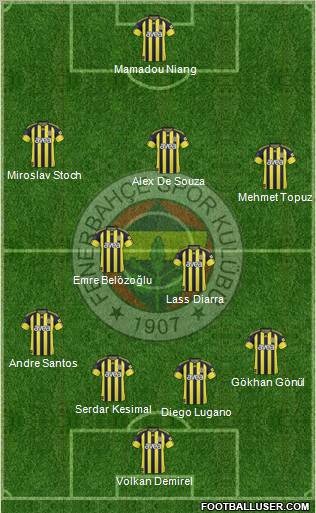 Fenerbahçe SK Formation 2011