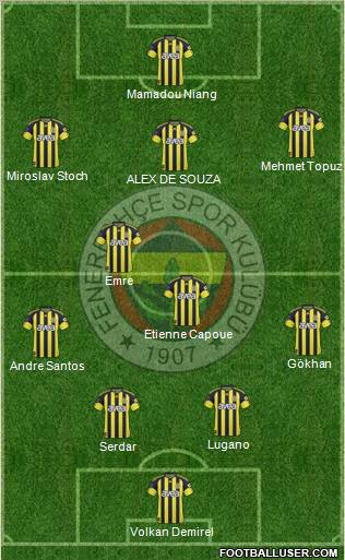 Fenerbahçe SK Formation 2011