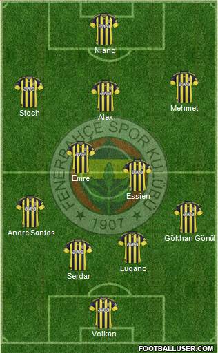 Fenerbahçe SK Formation 2011