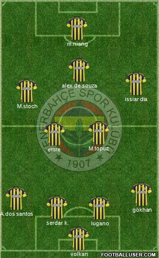Fenerbahçe SK Formation 2011