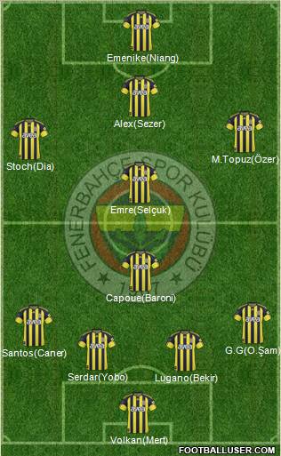 Fenerbahçe SK Formation 2011