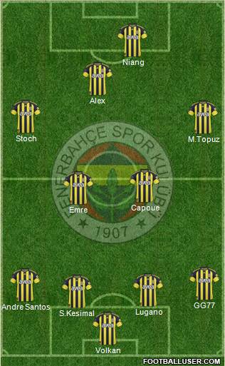 Fenerbahçe SK Formation 2011