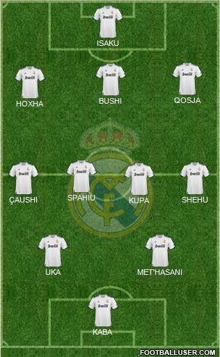 Real Madrid C.F. Formation 2011