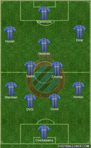 Club Brugge KV Formation 2011