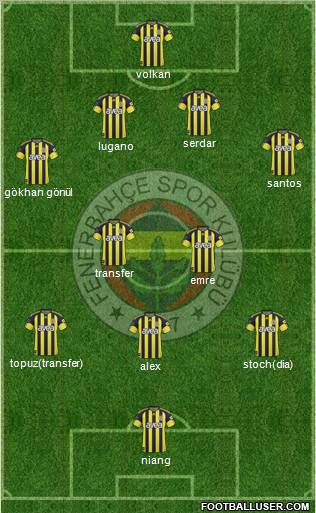 Fenerbahçe SK Formation 2011