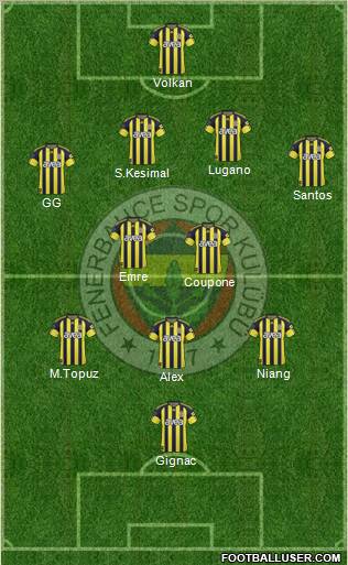Fenerbahçe SK Formation 2011