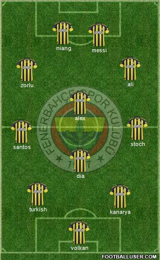 Fenerbahçe SK Formation 2011