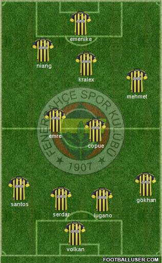 Fenerbahçe SK Formation 2011