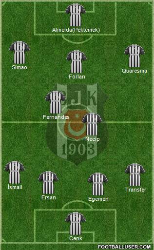 Besiktas JK Formation 2011