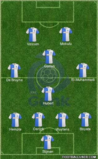 K Racing Club Genk football formation