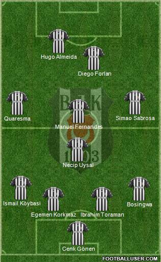 Besiktas JK Formation 2011