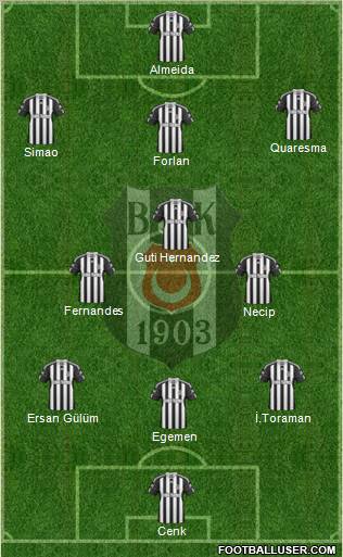 Besiktas JK Formation 2011