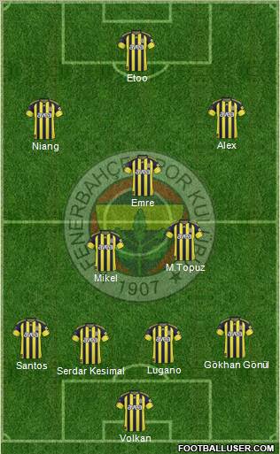 Fenerbahçe SK Formation 2011