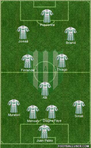 Banfield 4-3-3 football formation