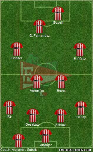 Estudiantes de La Plata football formation