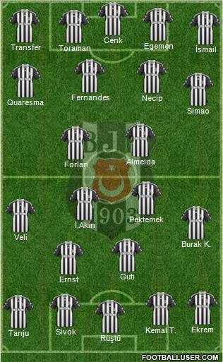Besiktas JK Formation 2011