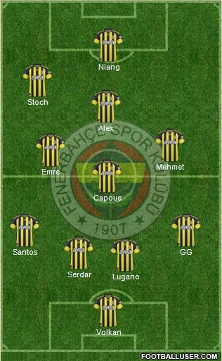 Fenerbahçe SK Formation 2011