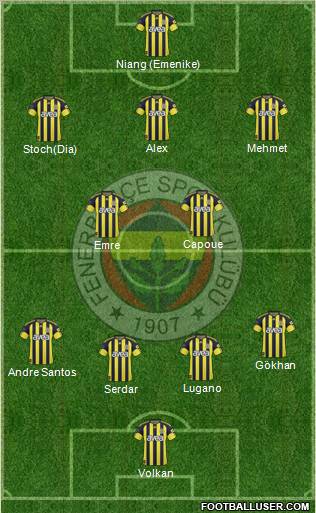Fenerbahçe SK Formation 2011